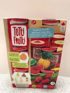Tutti Frutti - Ensemble 6 pots pâte à modeler (Parfums tropicaux)