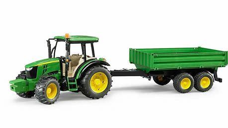 Tracteur John Deere 5115M - BRUDER - Avec poids à l'avant et volant  additionnel - Pour enfant de 4 ans et plus - Cdiscount Jeux - Jouets
