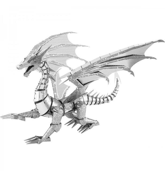 Metal earth - dragon argenté