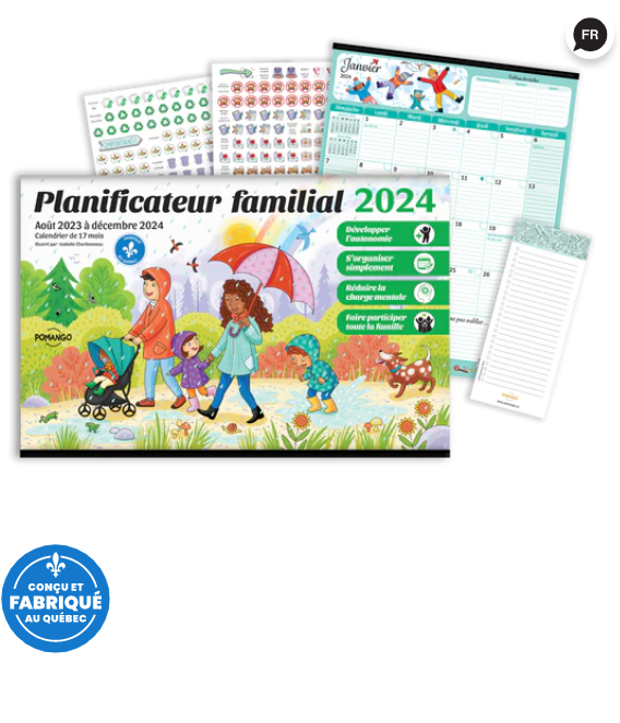Planificateur familial 2024 - Mon matériel scolaire